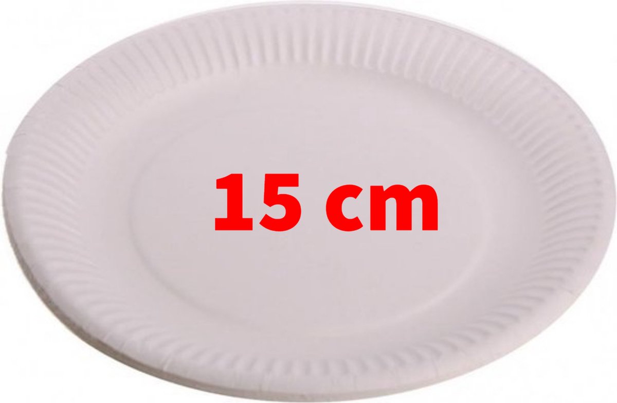 Assiettes en Carton Wit Ø18 cm - Assiette Jetable - Fête