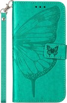 Bookcase Butterfly Mobigear pour Motorola Moto E32 - Vert