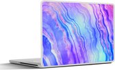 Laptop sticker - 11.6 inch - Neon - Edelstenen - Agaat - 30x21cm - Laptopstickers - Laptop skin - Cover