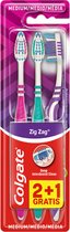 Colgate Tandenborstel ZigZag Medium 3 stuks