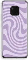 Case Swirl - Coque Huawei Mate 20 Pro - Tourbillon Violet - Coque souple pour téléphone - Protection sur tous les côtés et bord d'écran