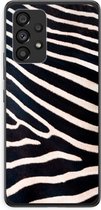 Case Company® - Hoesje geschikt voor Samsung Galaxy A53 5G hoesje - Zebra - Soft Cover Telefoonhoesje - Bescherming aan alle Kanten en Schermrand