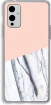 Case Company® - Hoesje geschikt voor OnePlus 9 hoesje - A touch of peach - Soft Cover Telefoonhoesje - Bescherming aan alle Kanten en Schermrand