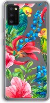Case Company® - Hoesje geschikt voor Samsung Galaxy A41 hoesje - Papegaaien - Soft Cover Telefoonhoesje - Bescherming aan alle Kanten en Schermrand