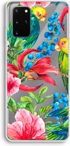 Case Company® - Hoesje geschikt voor Samsung Galaxy S20 Plus hoesje - Papegaaien - Soft Cover Telefoonhoesje - Bescherming aan alle Kanten en Schermrand