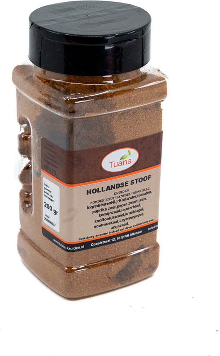 Goedkoopste Tuana Kruiden - Hollandse Stoof Kruiden - Strooibus 150 Gram - Kruiden Zonder Zout - MP-H-0008