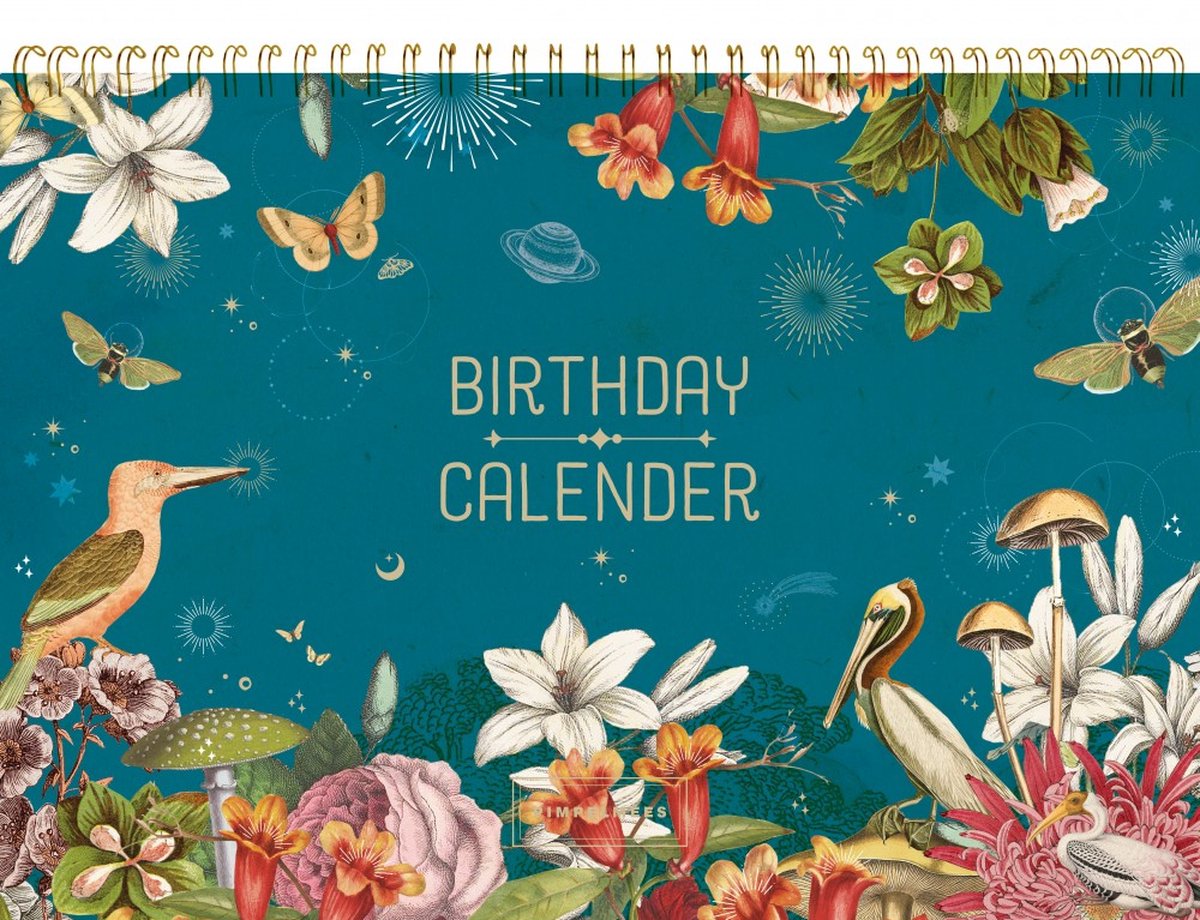 Pimpelmees birthday calendar - BLUE FSC