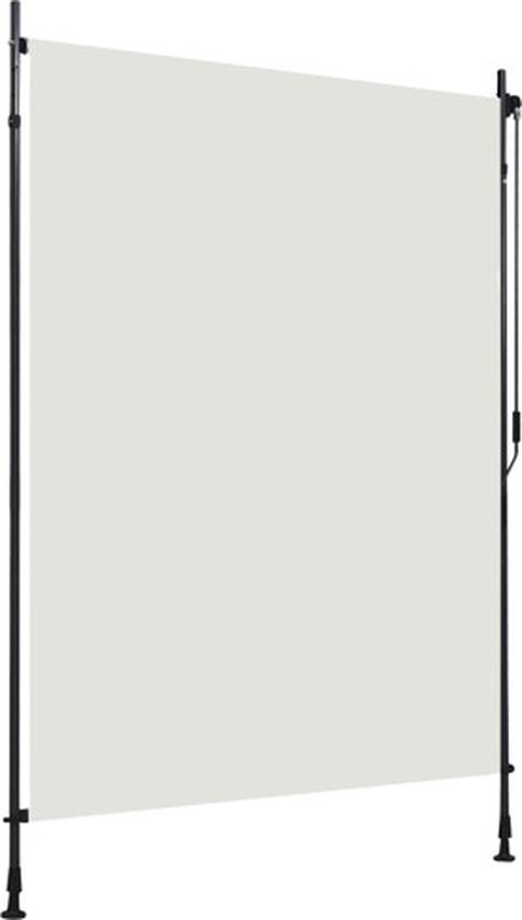 Store enrouleur vidaXL - Protection solaire - Stores à rouleau pare-soleil - Store enrouleur extérieur 150 x 270 cm Crème