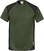 Fristads T-Shirt 7046 Thv - Legergroen/zwart - XL
