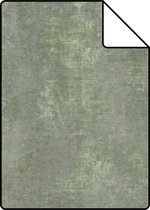 Proefstaal ESTAhome behangpapier betonlook vergrijsd groen - 148756 - 26,5 x 21 cm