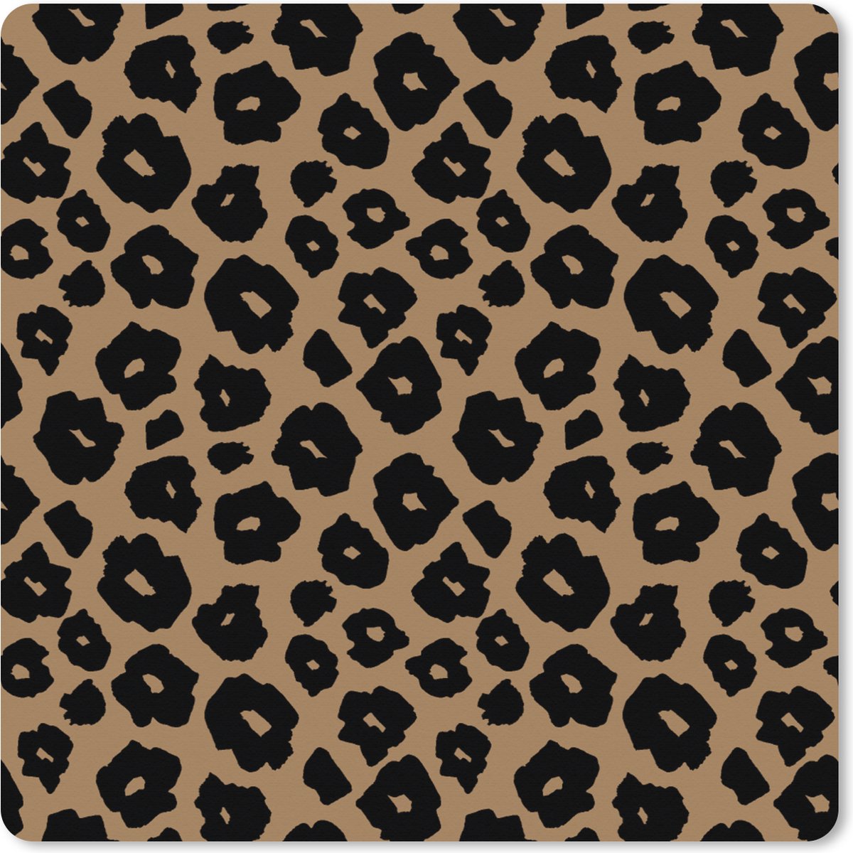 Muismat XXL 40x40 cm - Bureau onderlegger - Bureau mat Patroon - Jaguar - Stippen - Bureaumat - Gaming mousepad xl - Bureaulegger groot - Computer deskmat