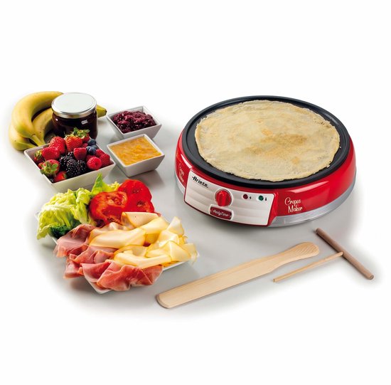 Ariete 0202/00 - 50's Style Pannenkoekenmaker - 1000 Watt - Rood — afbeelding 3