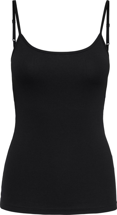 Jjxx Hayden Str Babyblock Singlet Top Jrs - Canotte E Top Donna Nero