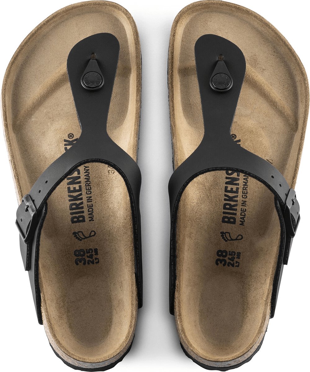Birkenstock Gizeh Dames Slippers Regular fit - Black - Maat 40 | bol