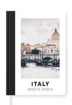 Notitieboek - Schrijfboek - Rome - Italië - Zomer - Skyline - Notitieboekje klein - A5 formaat - Schrijfblok