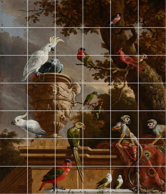 IXXI De Menagerie - Wanddecoratie - Dieren en insecten - 120 x 140 cm