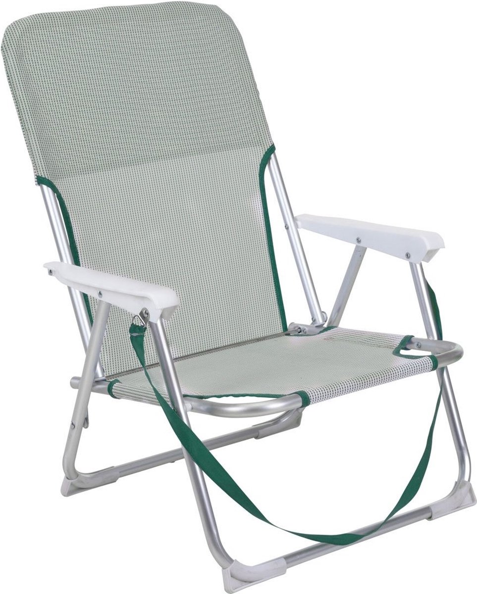 Probeach Vouwstoel - Aluminium - Groen - 82x57cm