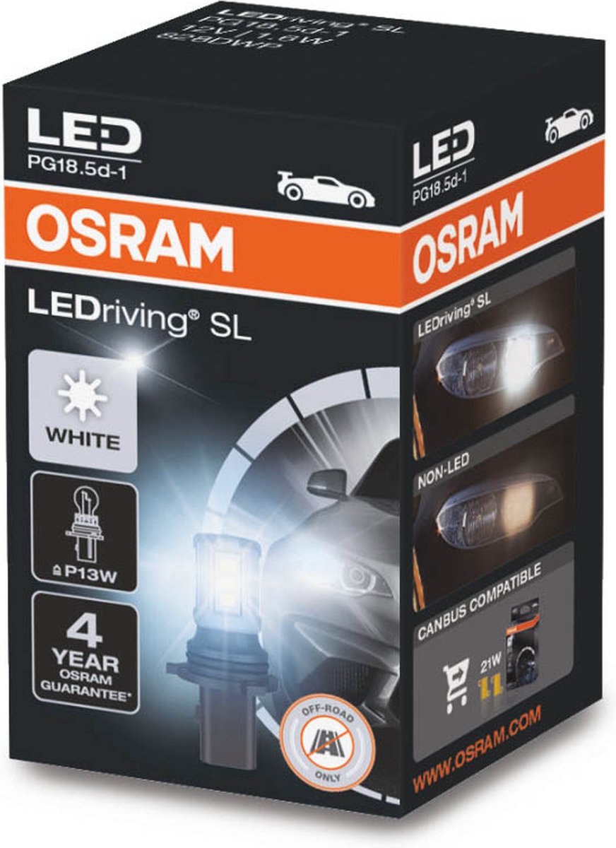 Osram P13W LED Retrofit Wit 12V PG18.5d-1