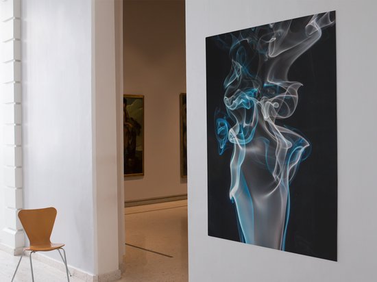 Abstract Smoke Plexiglas Schilderij - 60 x 90 cm - Plexiglas Wall Art - Smoke - Full Color Druk - 5 mm Dik - Met Ophangsysteem