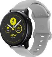 Siliconen bandje - geschikt voor Samsung Galaxy Watch 6 / Watch 6 Classic / Watch 5 / Watch 5 Pro / Watch 4 / Watch 4 Classic / Watch 3 41 mm / Active / Active 2 / Watch 42 mm - grijs