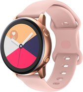Bracelet en Siliconen (rose), adapté aux modèles Samsung Galaxy : Watch 4 Classic (42 & 46 mm), Watch 4 (40 & 44 mm), Watch Active 2 (40 & 44 mm), Watch Active (40 mm), Watch ( 42 mm) et Montre 3 (41 mm)