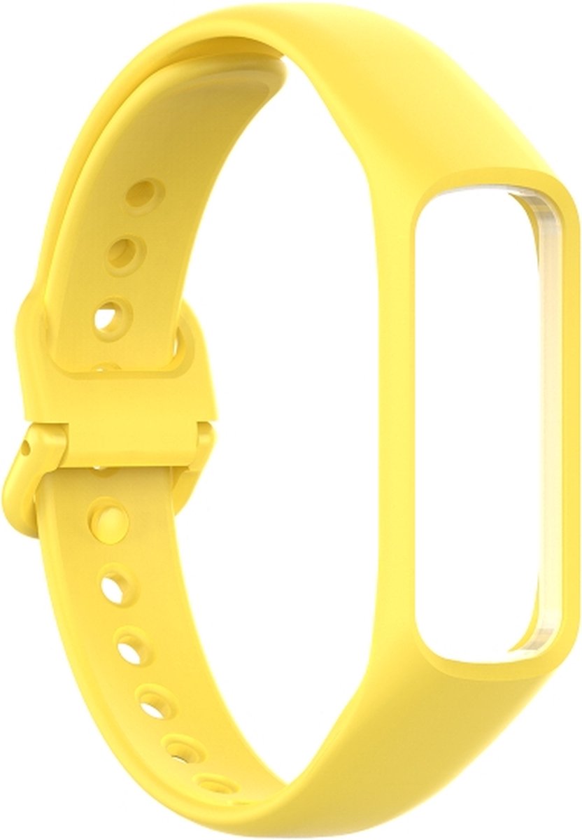 Siliconen bandje - geschikt voor Samsung Galaxy Fit 2 - geel