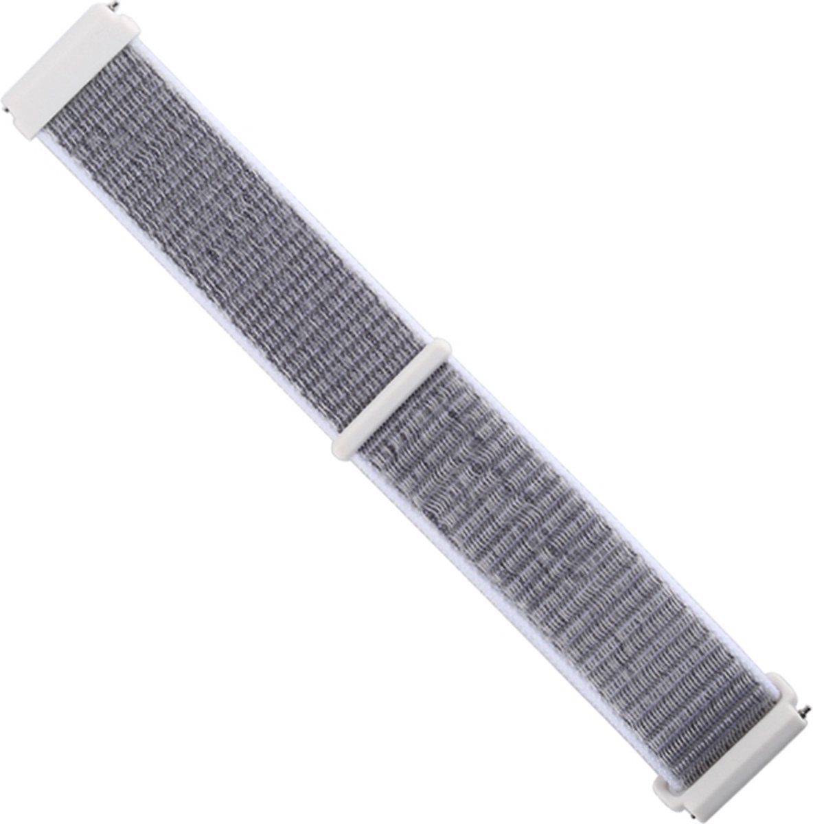 Nylon bandje - geschikt voor Fitbit Versa / Versa 2 - lichtgrijs