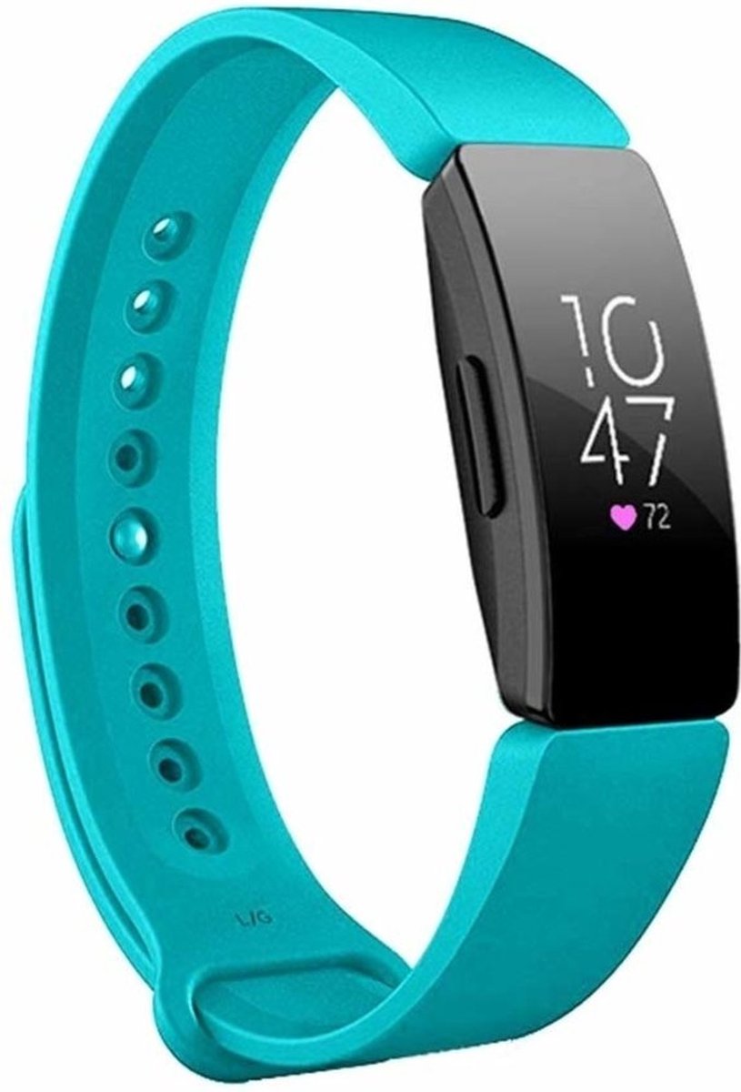 Siliconen bandje - blauwgroen, geschikt voor Fitbit Inspire & Inspire HR