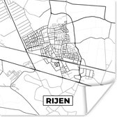 Poster Map - Rangées - Plan - Plan de ville - 75x75 cm
