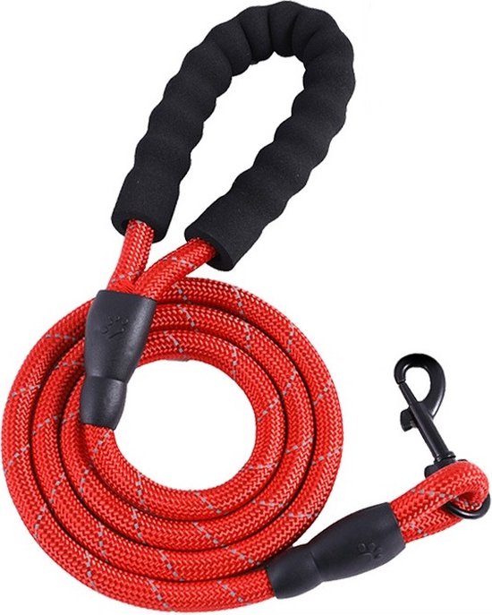 Laisse pour chien 300 cm 3 mètres Riem pour chien rouge Extra forte