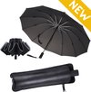 foto van Stormparaplu Opvouwbaar Automatisch Uitklapsysteem - tot 100 km/h windbestendig - 105 cm - Storm Paraplu - Luxe hoes
