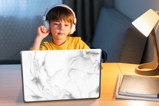 Sticker ordinateur portable - 14 pouces - Marbre - Ligne - Motifs