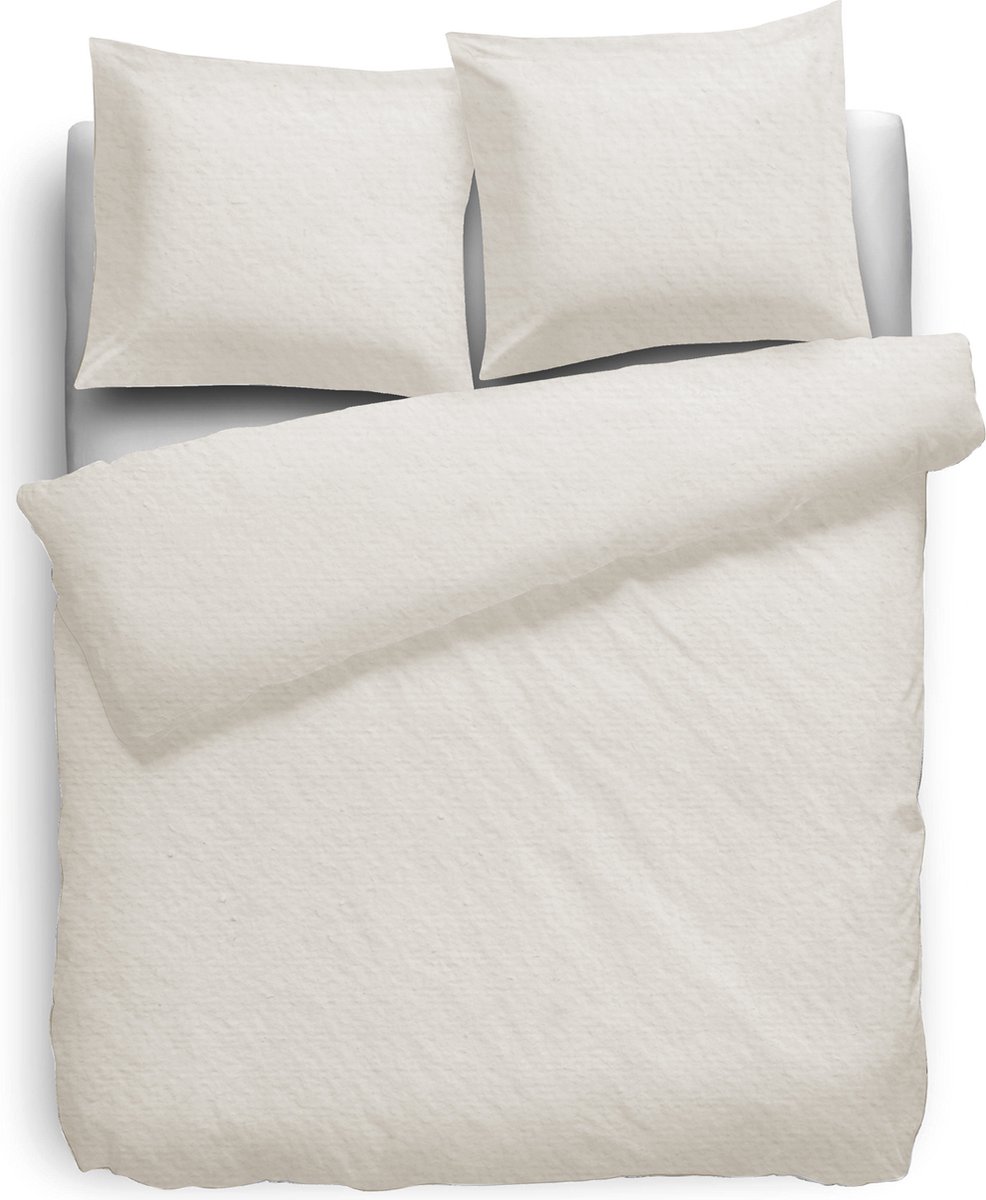 Eleganzzz Dekbedovertrek 180gr m2 Hoogwaardig Flanel Uni Ivoor Dekbedovertrek 240x200 220cm Flanellen Dekbedovertrekken Lits Jumeaux
