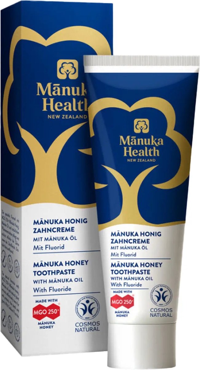 Goedkoopste Manuka MGO 250 tandpasta met fluoride 75ml Europa Manuka Health