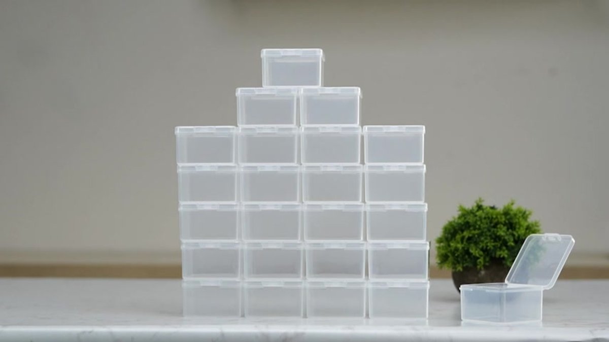 Belle Vous Organizer Transparente Kunststoffsortierboxen (20 Stück Belle Vous Organizer Transparente Kunststoffsortierboxen (20 Stück