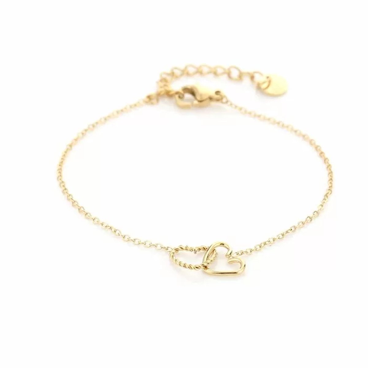 Armband Hartjes- goud