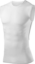 PowerLayer Men's Compression Baselayer Under Shirt Vest Top - White, Small