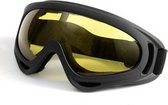 Livano Skibril - Dames - Ski Zonnebril - Winddicht - Ski - Wintersport - Heren - Ski Gadgets - UV-Bescherming - Geel