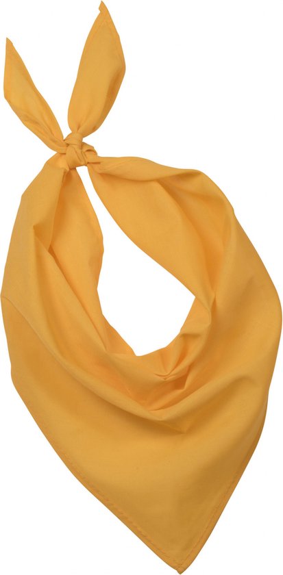 Bandana Unisex One Size K-up Yellow 80% Polyester, 20% Katoen