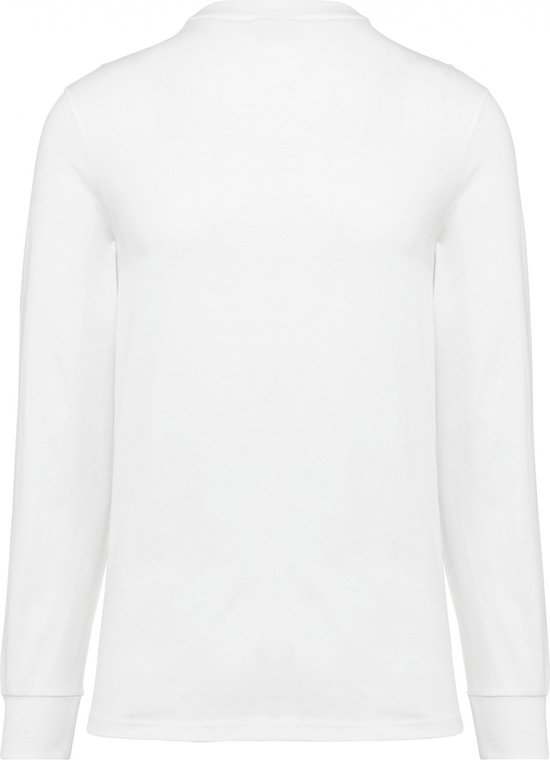 T-shirt Unisex M WK. Designed To Work Ronde hals Lange mouw White 100% Katoen