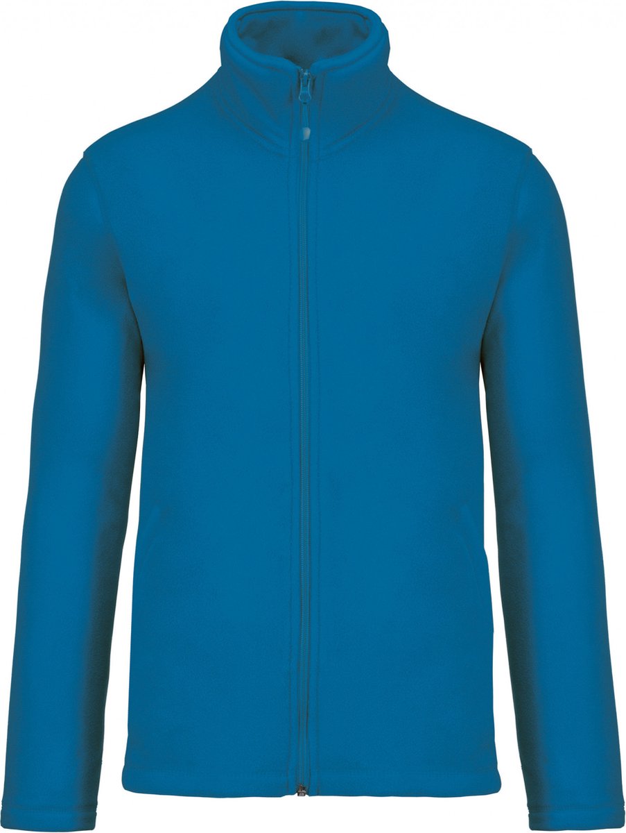 Kariban Microfleece met rits heren K911 Tropical Blauw