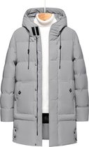 Livano Winterjas - Heren - Parka Heren - Jas - Winter - Volwassen - Grijs - Maat L