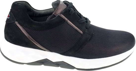 Gabor rollingsoft sensitive 56.995.68 - dames rollende wandelsneaker - zwart - maat 37 (EU) 4 (UK)