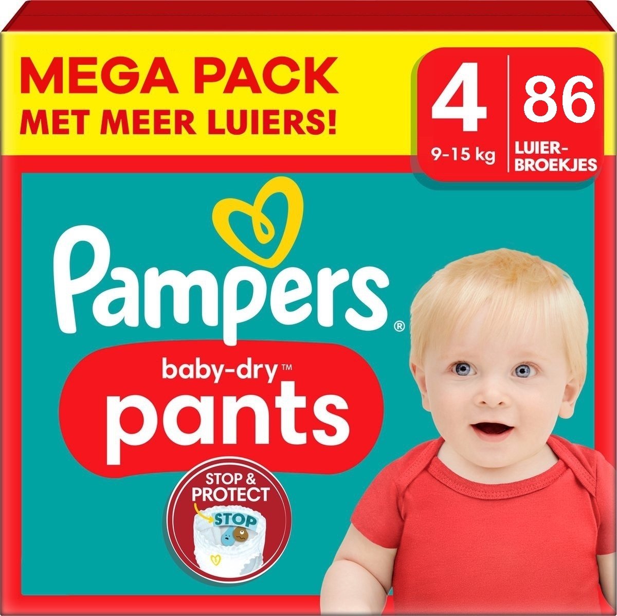 Pampers - Baby Dry Pants - Maat 4 - Megapack - 86 stuks - 9/15KG