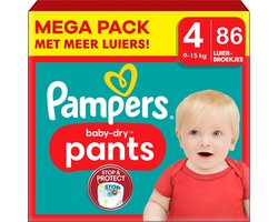 Pampers - Baby Dry Pants - Maat 4 - Megapack - 86 stuks - 9/15KG