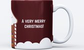 Kerstmok | Fotofabriek Kerstmok 330ml | Kerstbeker | Winter mok | Christmas mug | Hot chocolate | Very Merry Christmas