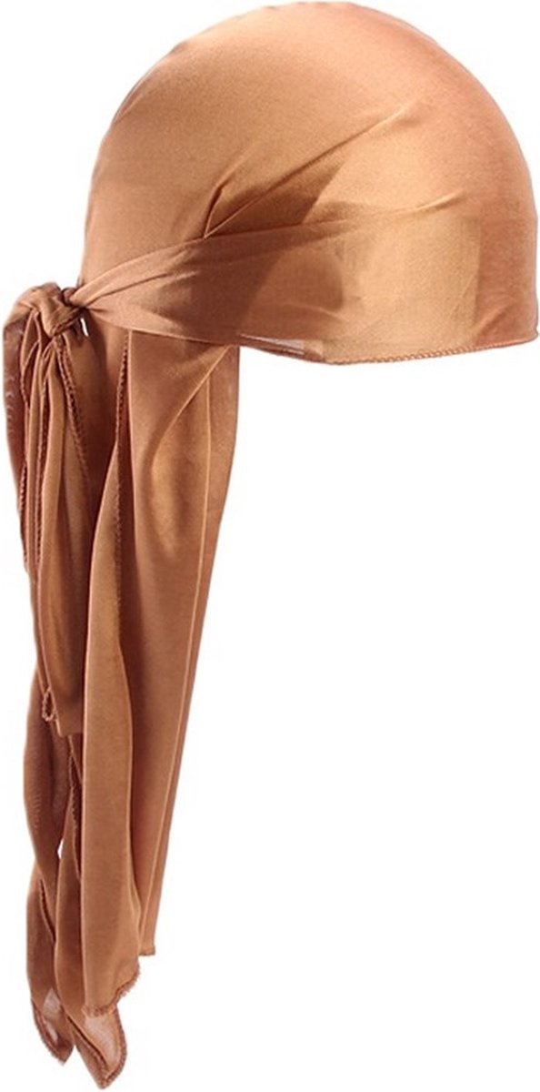 Durag / Do-rag / Bandana AfricanFabs® - Unisex - Kaki / Goud - Behoud je waves