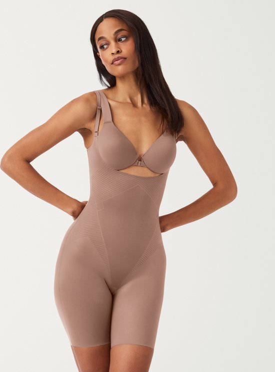 Thinstincts 2.0 Open Bust Mid-Thigh Bodysuit by Spanx Online