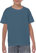 T-shirt Kind 5/6 years (S) Gildan Ronde hals Korte mouw Indigo Blue (x72) 100% Katoen