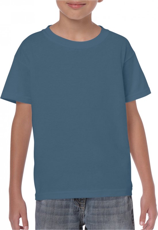 T-shirt Unisex years Gildan Ronde hals Korte mouw Indigo Blue (x72) Katoen